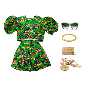 Green Ankara Set