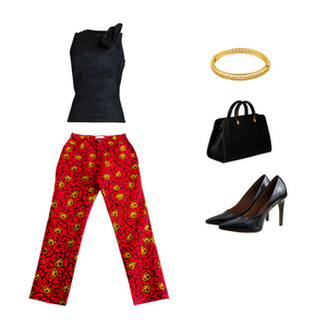 Red Ankara Pants