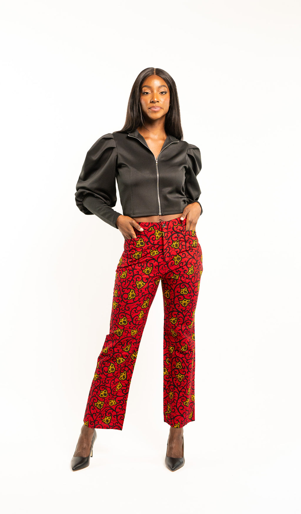 Red Ankara Pants