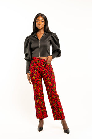 Red Ankara Pants