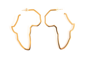 Africa Shaped Earrings