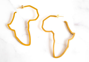 Africa Shaped Earrings