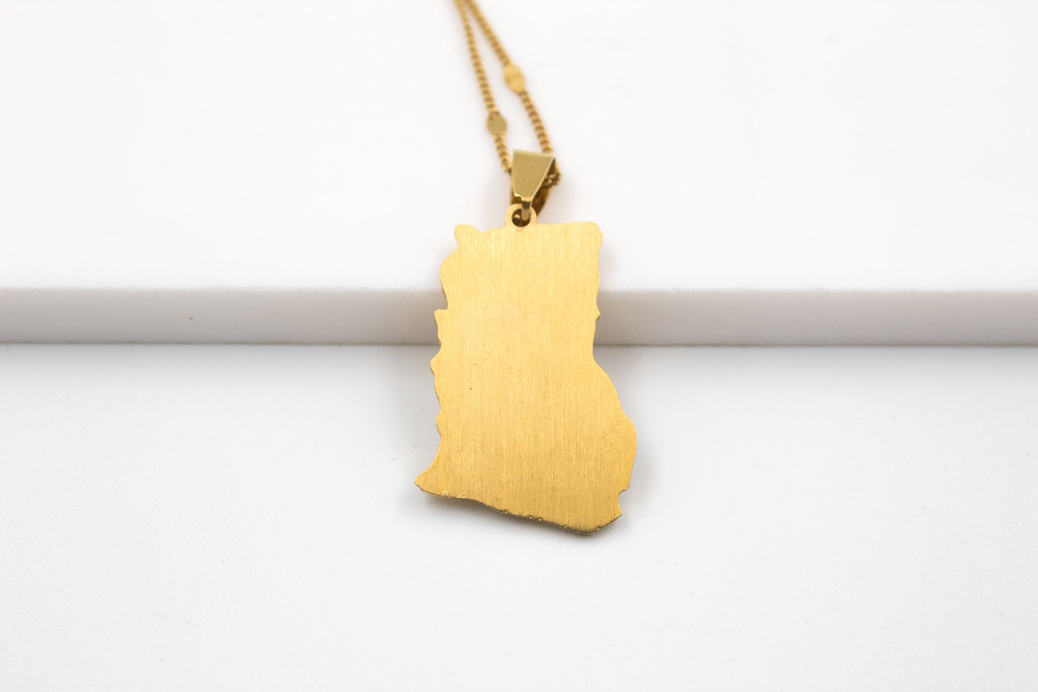 Ghana Map Necklace