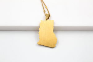 Ghana Map Necklace