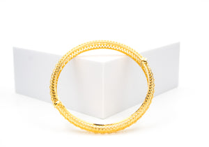 gold clamp bangle