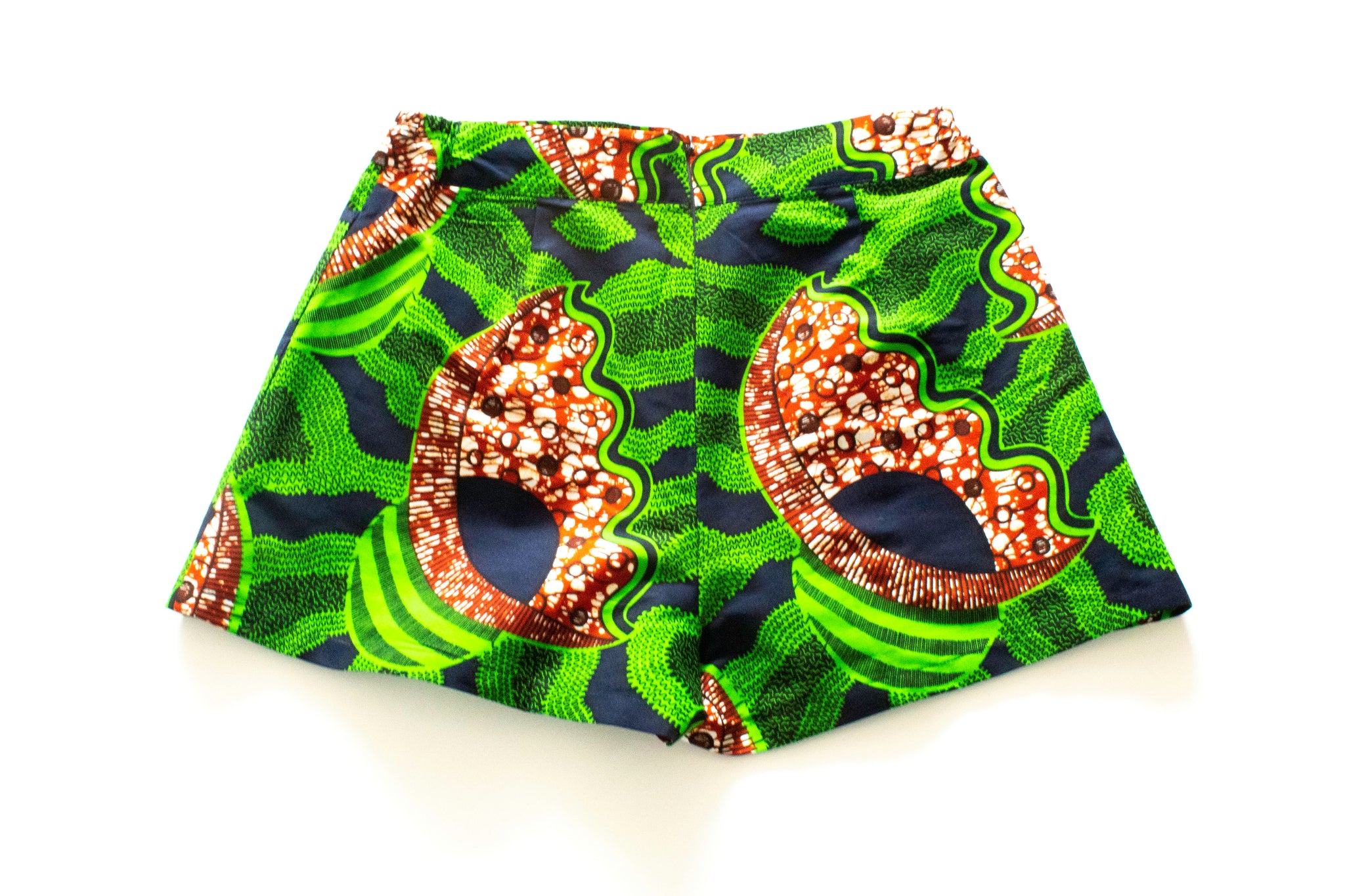 Green with Envy Ankara Shorts