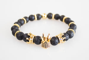 Black Lava Stone Bracelet