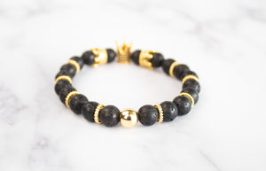 Black Lava Stone Bracelet