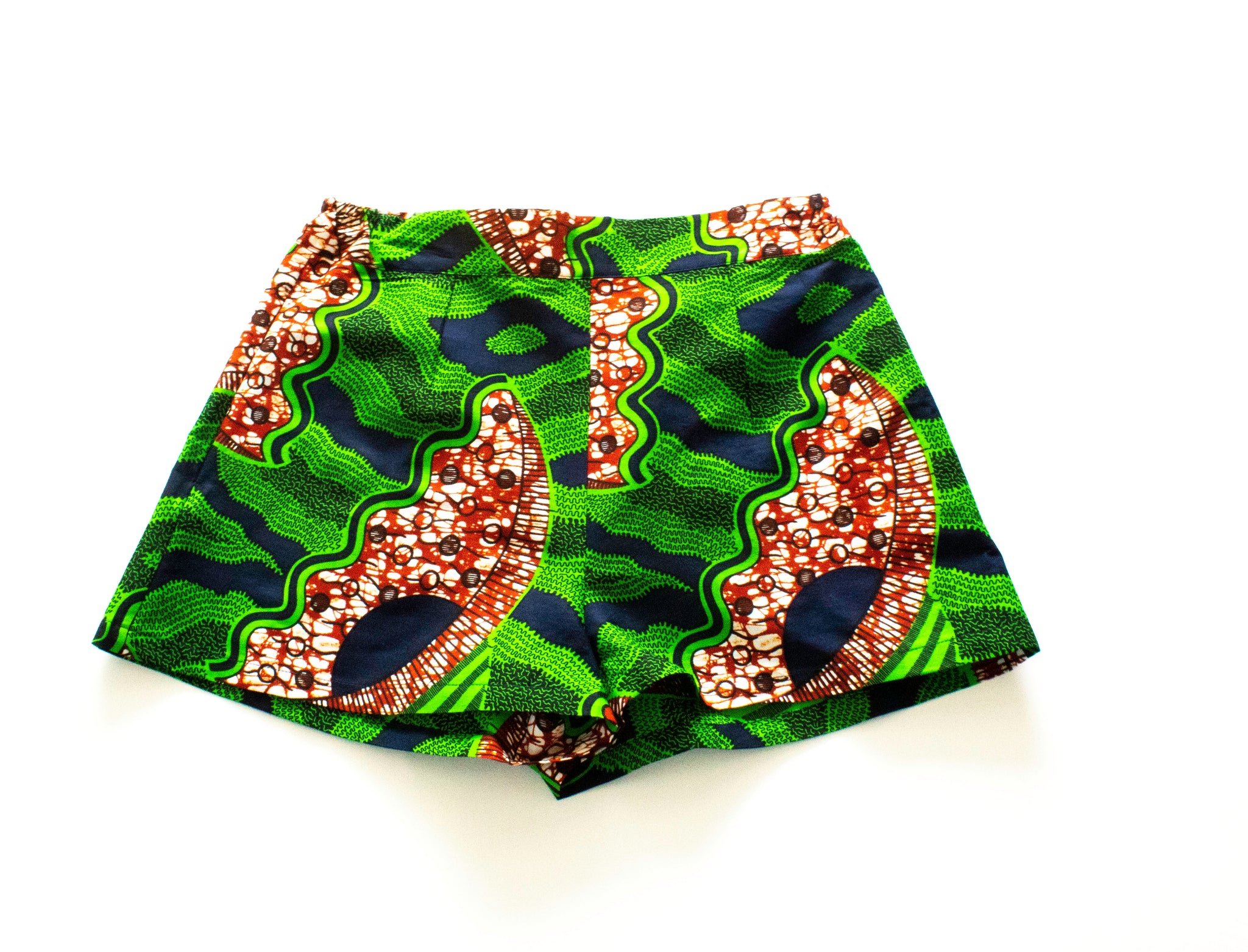 Green with Envy Ankara Shorts