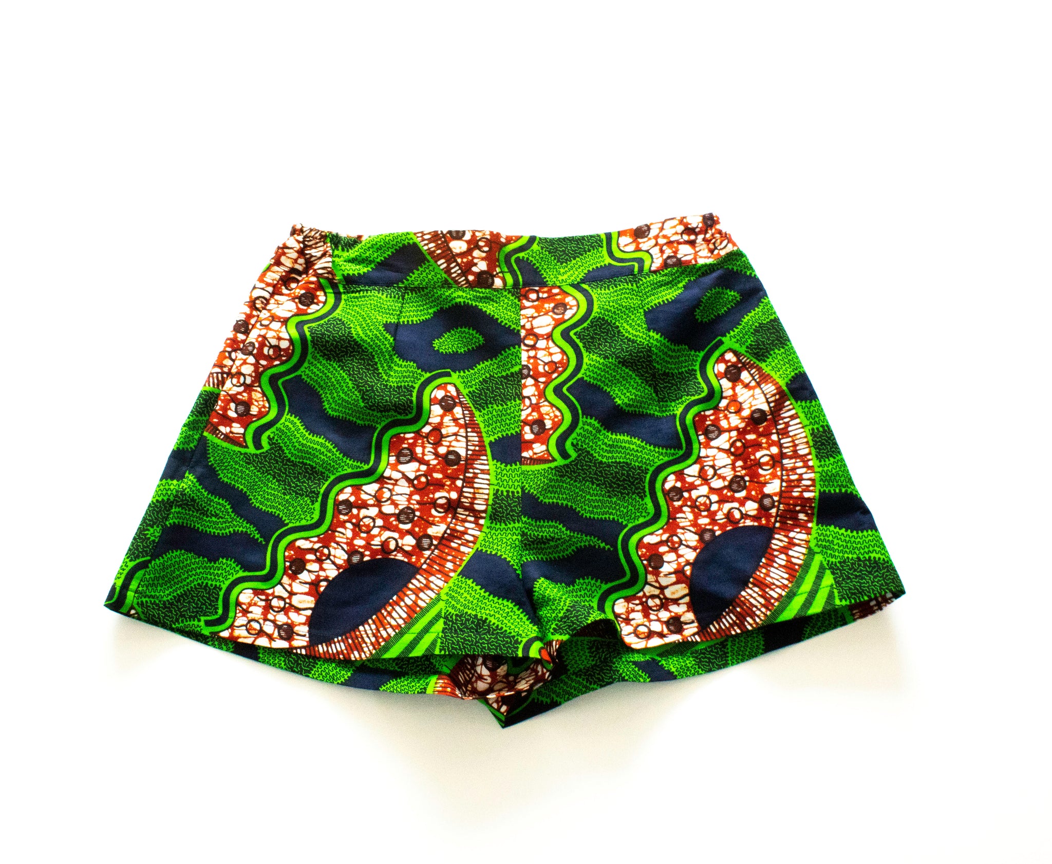 Green with Envy Ankara Shorts