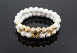 White Howlite Bracelet