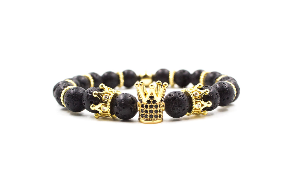 Black Lava Stone Bracelet