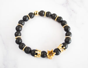 Black Lava Stone Bracelet